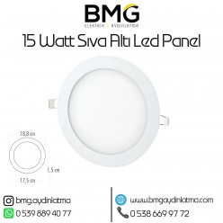 15 Watt Sıva Altı Yuvarlak LED Panel