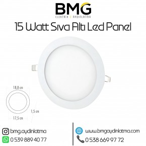 15 Watt Sıva Altı Yuvarlak LED Panel