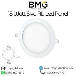 18 Watt Sıva Altı Yuvarlak LED Panel