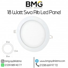 18 Watt Sıva Altı Yuvarlak LED Panel