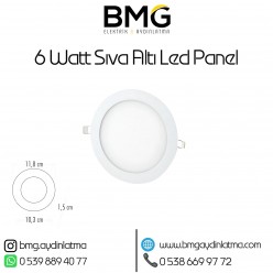 6 Watt Sıva Altı Yuvarlak LED Panel