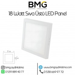 18 Watt Sıva Üstü Kare LED Panel Spot