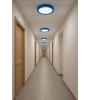 18 Watt Mavi Kasa Sıva Üstü Yuvarlak LED Panel Spot
