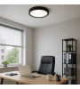 18 Watt Siyah Kasa Sıva Üstü Yuvarlak LED Panel Spot