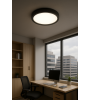 24 Watt Siyah Kasa Sıva Üstü Yuvarlak LED Panel Spot