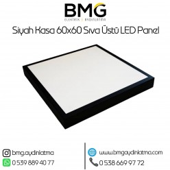 60x60 Siyah Kasa Sıva Üstü LED Panel
