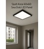60x60 Siyah Kasa Sıva Üstü LED Panel
