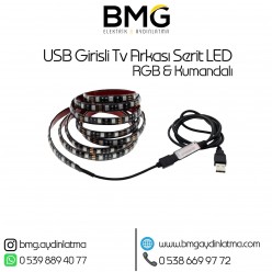 USB Girişli RGB TV Arkası Şerit LED Kumandalı
