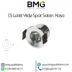 1,5 Watt Satin Kasa Mini Yıldız Spot