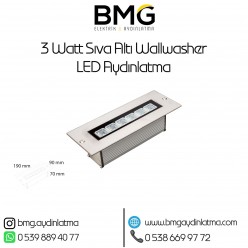 3 Watt Sıva Altı Wallwasher LED Aydınlatma