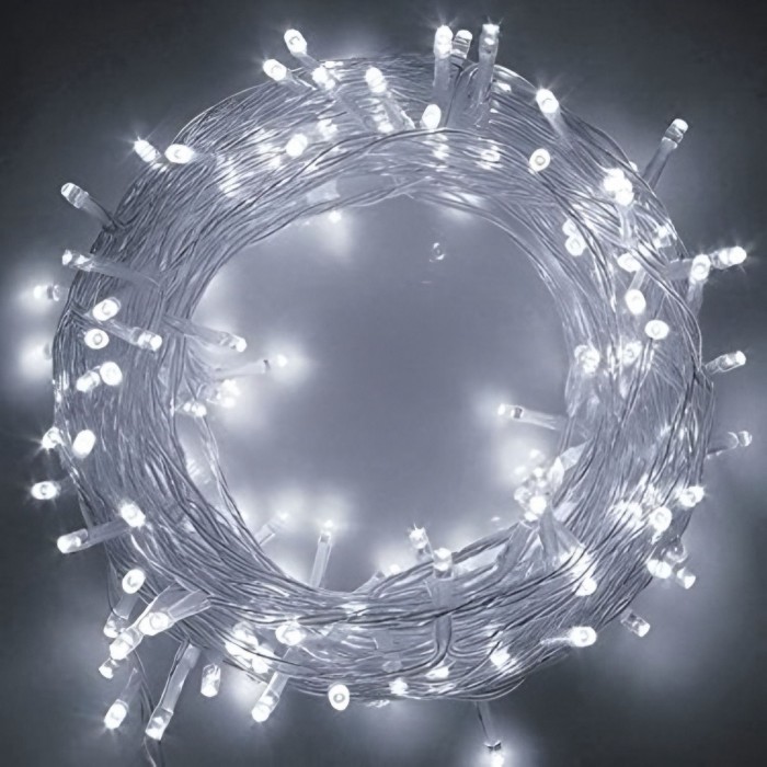 10 Metre İç Mekan İp LED Eklenebilir Yıl Başı Süsleme Beyaz Işık